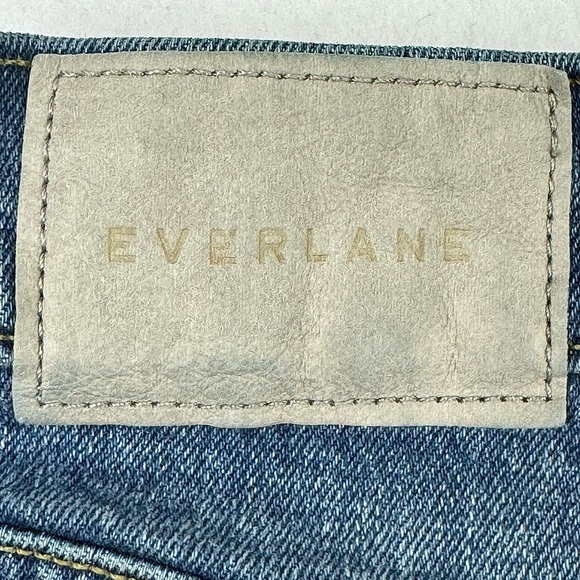 Everlane The Original Cheeky High Rise Straight Leg Jeans Mid Blue Sz 29 - Picture 10 of 14